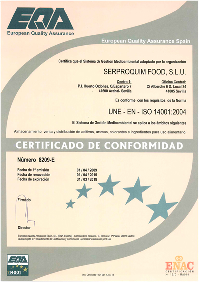 ISO-14001 SERPROQUIM
